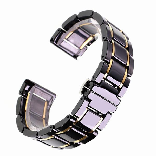 20g 20mm Watch Band Strap RoHS Unisex Ceramic Watch Strap