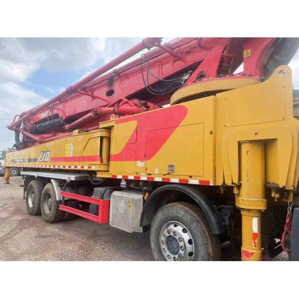 2021 Sany 62 Meter Mercedes Chassis Yellow And White Good Condition Second Hand Concrete Pump Truck
