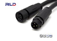 4 o Pin M12 Waterproof o cabo claro conduzido fêmea masculino do adaptador do conector aplicado