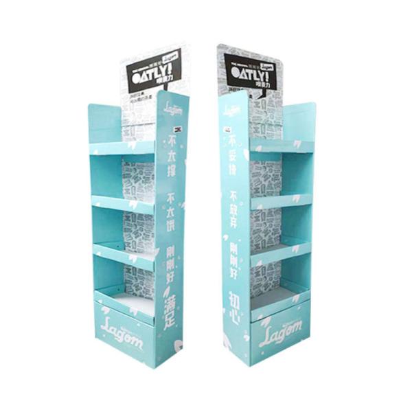 Retail Racks Custom Display Stand with Supermarket Gondola Design and Logo