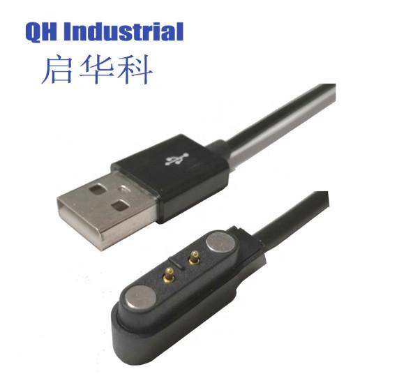 2Pin 4.0mm Pitch without Positioning Point 1mm 2mm 3mm 4mm Male Smart Watch Smart Device Magnetic Power USB Connector