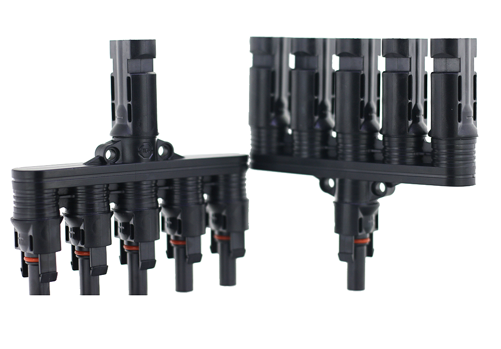 One In Four Solar Panel Connectors Male Female Parallel Branch Connectors ODM OEM