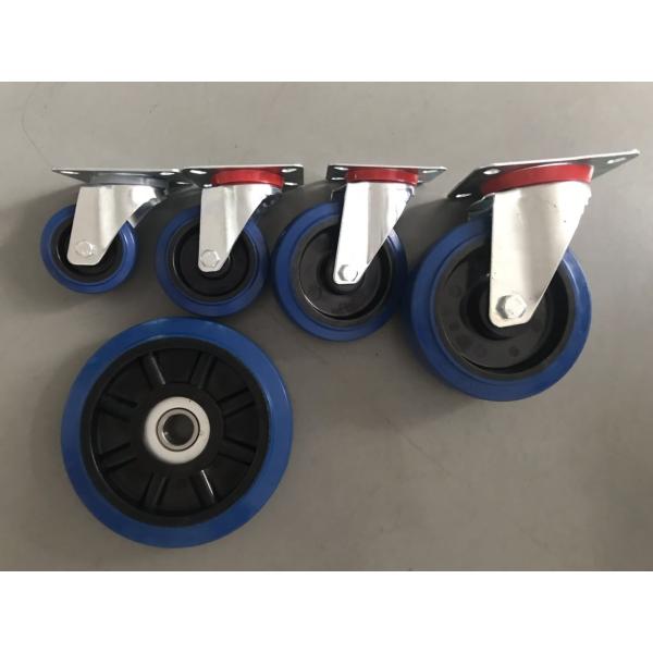 8 Inch Heavy Duty Wheels For Cart Rubber Castors Fixed Casters