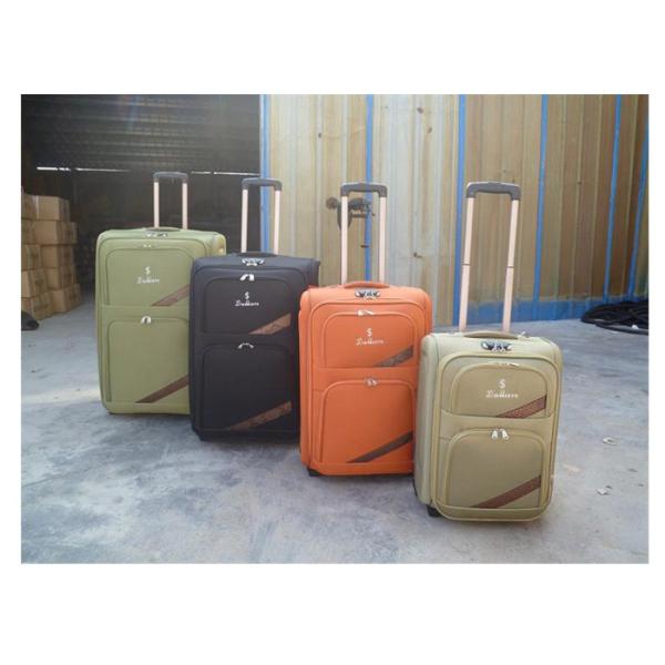 Fashionable Soft Eva Trolley Luggage , 3 Pcs Suitcases Luggage Set On Two Wheels
