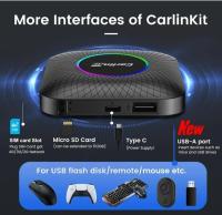 Android Box TBox-Ambient Dongle Android 13 SM6225 Adaptateur sans fil CarPlay Android Auto 64GB FOTA Mise à niveau SIM TF Ai Box Pour YouTube Netflix