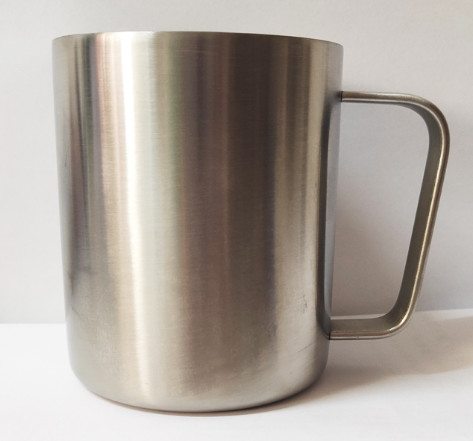 500ml Aluminum Drinking Cups CMYK Coffee Mug With Handle