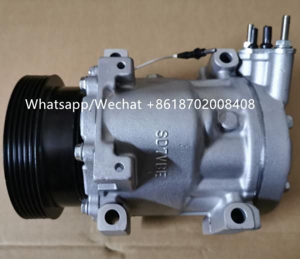7V16 Auto Ac Compressor for Renault  DACIA LOGAN DACIA DUSTER  OEM : 1177 / 1060 / 1027 / 8200117767  6PK 12V 125MM
