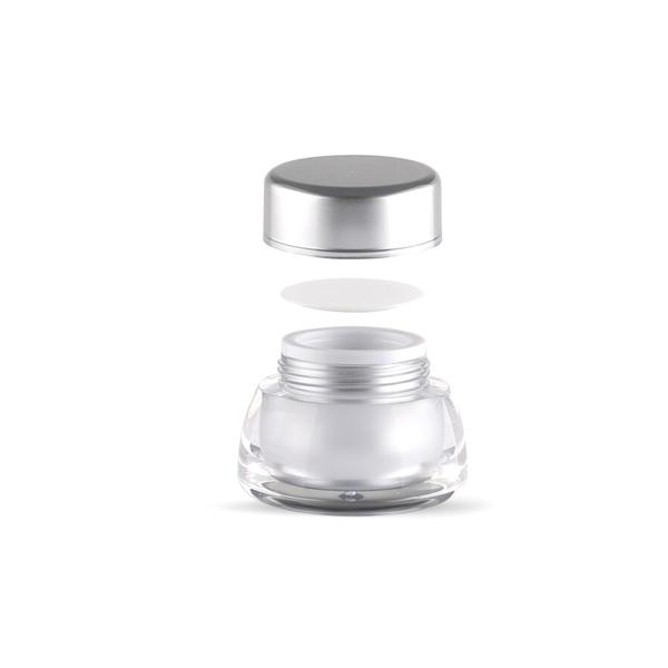Foundation Clear Cosmetic Jars , Refillable Plastic Cosmetic Jars With Lids