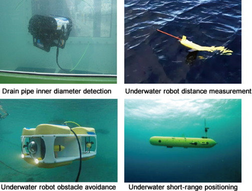 Six-Beam Underwater Obstacle Avoidance Sensor with 20m Range ±0.5% Accuracy and 150m Water Pressure Resistance