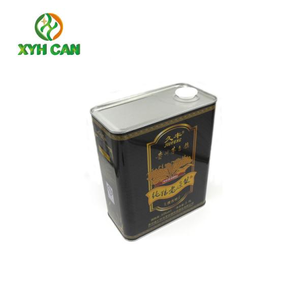Tin Cans for Olive Oil Rubber Stopper Empty Metal Cans Cooking Oil Cans CMYK Printing