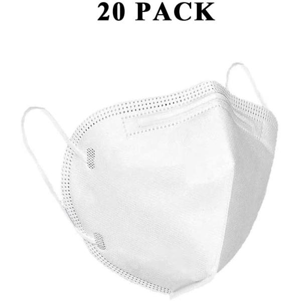 Non Woven N95 Face Mask Disposable Anti Air Dust Protection Non Irritating