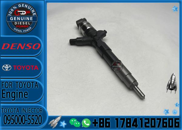 Producción directa de fábrica Nuevo inyector de tren común 23670-0L010 inyector de combustible diésel boquilla 095000-5520 para motor 2KD-FTV