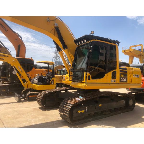 Komatsu PC200 Used Hydraulic Excavators 20 Ton Digger Machine Good Performance