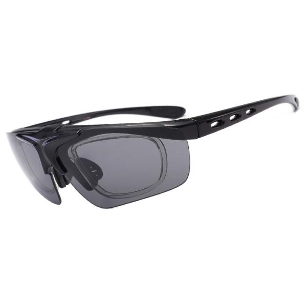 Windproof BSCI 134MM Rimless Sports Sunglasses 5 Lens Polarized Cycling