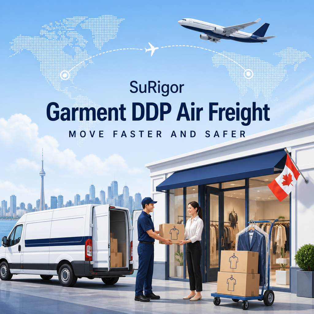 Fast 3-6 Days Door-to-Door DDP Air Freight with Duties & Taxes Included for Amazon FBA & Warehouse Ready Apparel Shipping