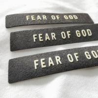 Microfiber Printed Raised Silicone Logo Patch For Clothing Brand Tags