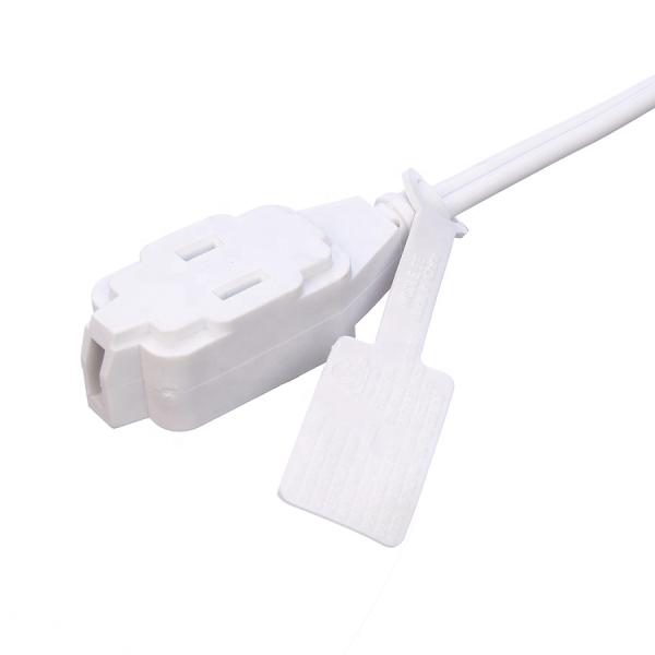 125V Copper Conductor Power Cord Nema 1-15p to Nema 5-15r Extension for Home Appliance and Computer Needs