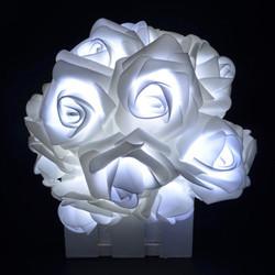 1.5M 10LED Artificial Rose Flower Garland String Light LED Fairy Lights Valentine's Day Wedding Christmas Party Decorations