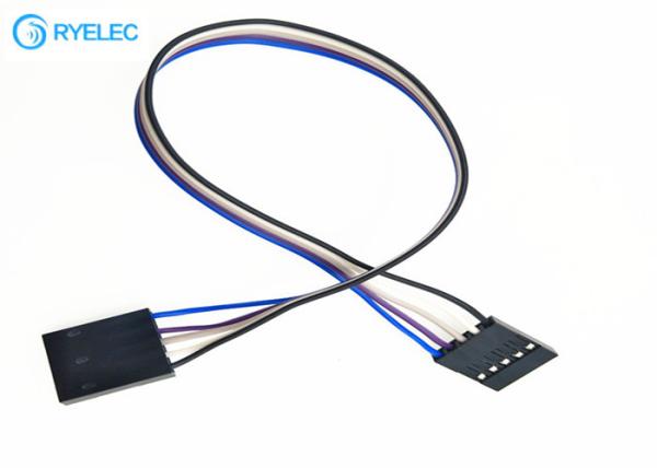 Pin fait sur commande des câbles 5 d'UL2651 28awg au connecteur femelle de lancement de 5pin Dupont 2.54mm