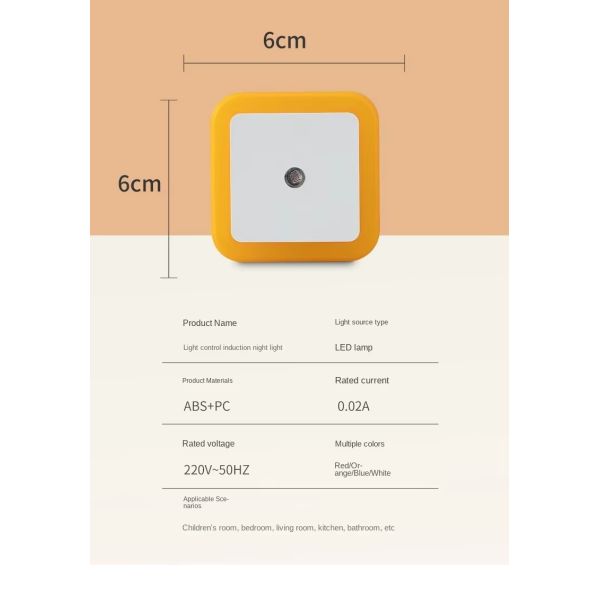 Plug In Night Lamp Incorporating Safe Plug In Power Source Nighttime Illumination