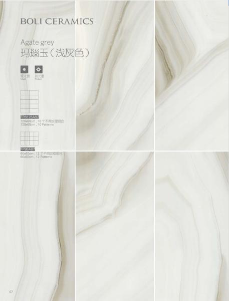 Heat Insulation Marble Look Porcelain Tile Absorption Rate Less Than 0.05%