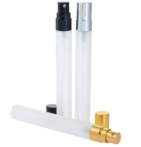 Size Customized Frosted Glass Tube / Travel Glass Cosmetic Packaging Tube