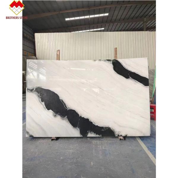 18mm Thickness Big Slab Modern Natural Panda White Marble Spiral Steps Staircase