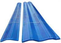 Blue Aluminium Windbreak Fence Panel Wind Dust Net Powder Coated