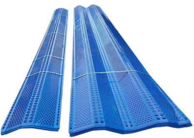 Blue Aluminium Windbreak Fence Panel Wind Dust Net Powder Coated