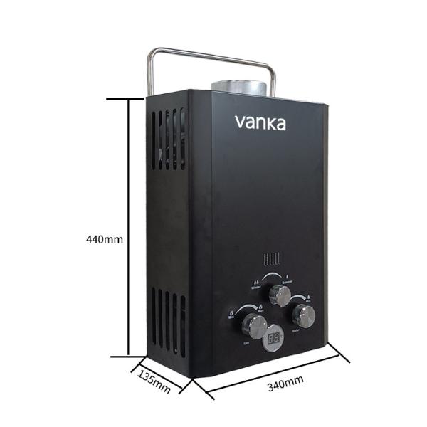 Stainless Steel 12KW Flue Gas Water Heater Modern Style For Shower