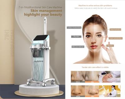 220V Infusion Dermabrasion Hydrafacial Machine 7 In 1 200Kpa Hydro Oxygen Machine