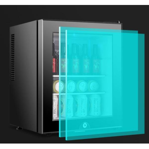 Black 55W 40L Home Mini Fridges 220V 1.4 Cubic Feet