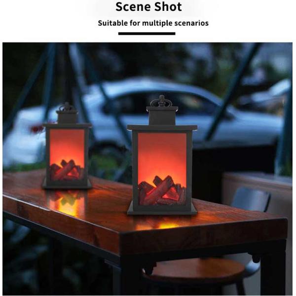 OEM ODM Garden Solar Decorative Lights Flame Lanterns For Outdoor Camping