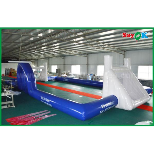 O futebol impermeável inflável do PVC do jogo de futebol deu forma ao campo inflável da associação para o padrão exterior do CE