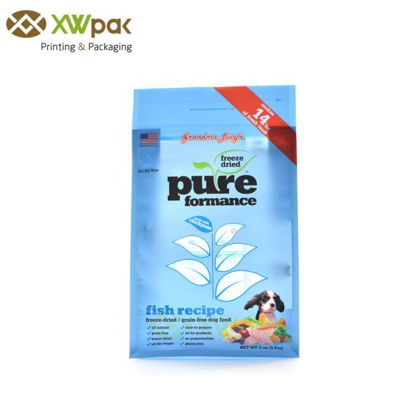 Impression de sac de fond plat d'emballage alimentaire avec la tirette pour