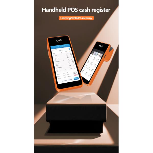 5.45inch Android Systems Mobile Pos Machine Handheld Smart Cashier Terminal with Printer Output Type Monochrome and Wifi
