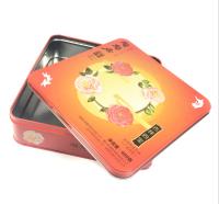 Biscoito Tin Box de CMYK 4C 0.25mm grande Tin Containers retangular