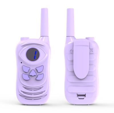 Walkietalkie pequenos do VOX 0.5W das baterias de 3-5km AAA 3 canais