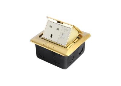A cor dourada lustrou duplo estala acima a tomada certificado do CE -3F/AC2 de HGD do assoalho