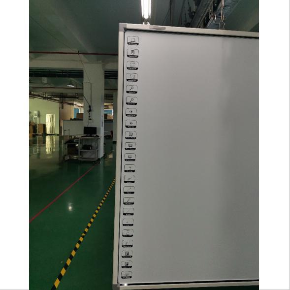 120 pulgadas 10 puntos de pantalla táctil tablero de enseñanza pared montada con teclas de acceso rápido