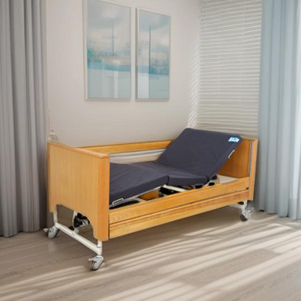 Patients Brown Residential Hospital Bed Multifunctional With Back Lifting