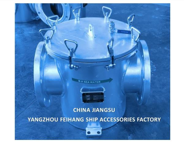 Main Engine Sea Water Strainer Szie-8-Dn200 Carbon Steel Body Stainless Steel Filter