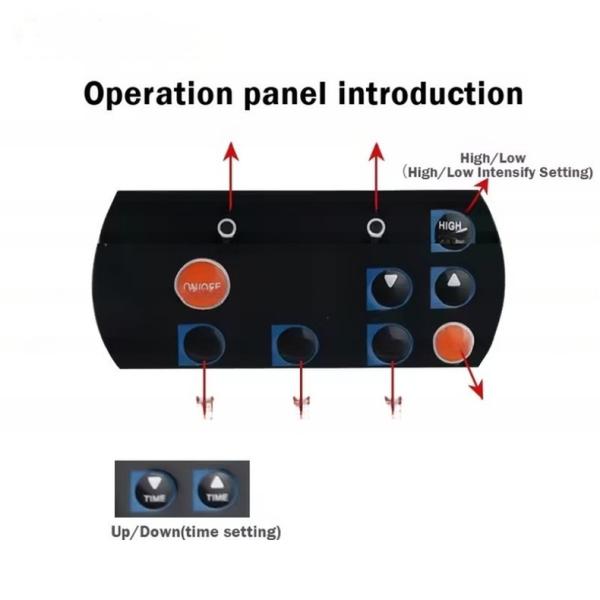 Machine de blanchiment des dents montée sur une chaise dentaire Lumière blanchissante froide lumineuse violette lumineuse