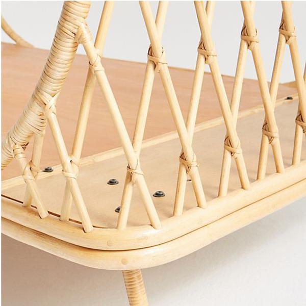 Rattan Cane Double Bed Frame Bedroom Furniture For Hotel Restaurant And Banquet