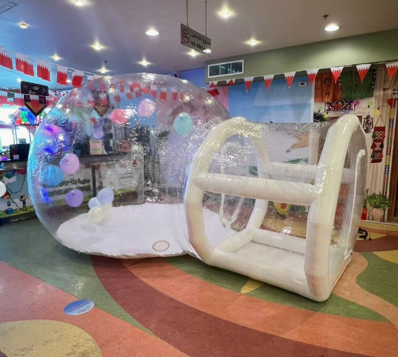 Надувный шатер с пузырями Прозрачный иглу ПВХ купольный шатер Коммерческий надувный шарик для детей