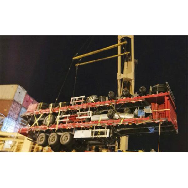 3 оси 60 тонн грузовик открытый грузовой плоскостроительный козырь ограждение полуприцеп с JOST 2