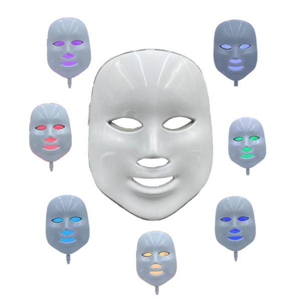 Get Glowing Skin with 7 Color Photon LED Light Therapy Face Mask 24W Beauty Treatment