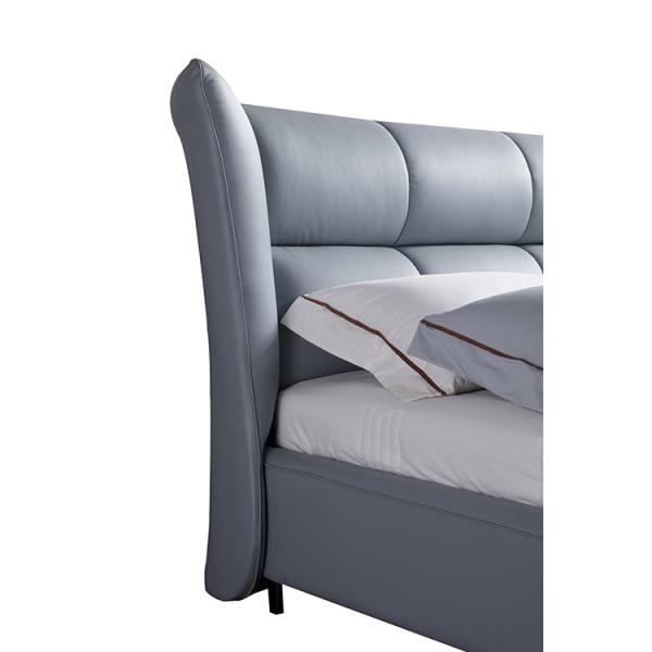 Hotel King Size Leather Platform Bed