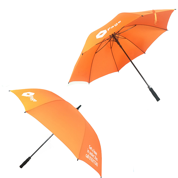 60 Inch 8 Panels Promotional Golf Umbrellas Automatic Open With Fiberglass Frame