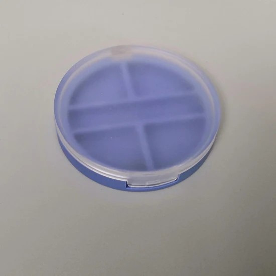 JL-EC209 Round 4 Pans Empty Eyeshadow Case With Brush Pans